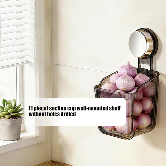 Space Saving Suction Cup Organizers Shelf for Small Spaces Holds Heavy Items Without Drilling for Kitchen Bathroom Storage Shelf