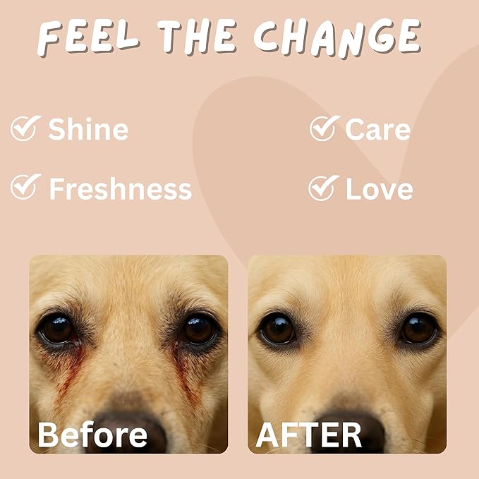 Dog Eye Wipes – Tear Stain Remover for Dogs & Cats, Eye Wipes for Dogs, Hypoallergenic Pet Eye Cleaner, Dog Tear Stain Remover for Discharge & Debris, Unscented, 100 Ct