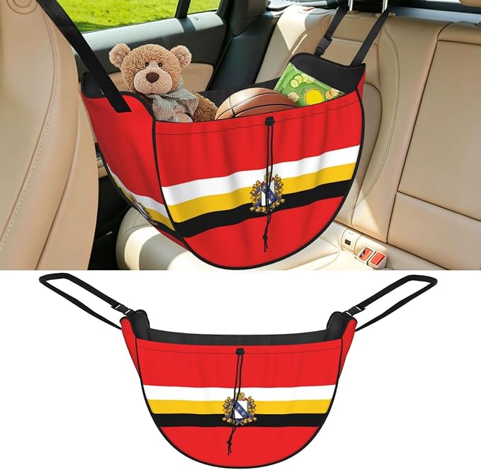 Flag of Kursk Car Seat Organizer-Backseat Storage Bag for Travel | Waterproof Durable. Holds Snacks Gear Essentials. Fits Most Cars.