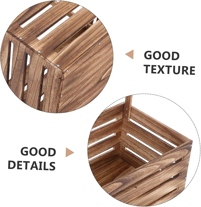 UPKOCH Shower Laundry Basket Wooden Storage Crate Care Products Closet Handle Toy Storage for Newborns for Pregnancy