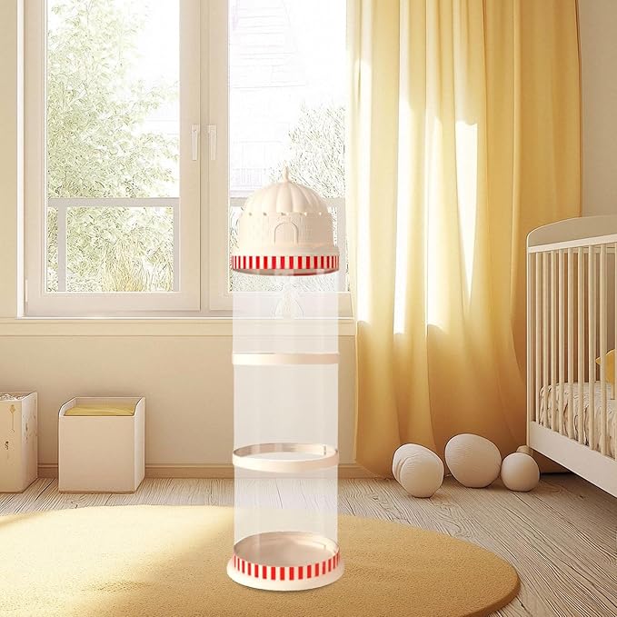 Toy Organizer Zoo Toy Holder Space Save Storage Cage Playhouse PP Material Suitable for Children Bedroom Nursery, 3 Layers