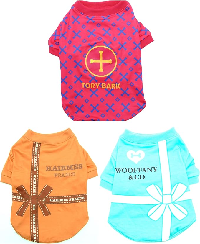 Dog T-Shirts for Small Dogs, Designer Dog Clothes, Luxury Lightweight Tee | Dog T-shirts for small dogs; soft lightweight designer dog clothes with luxury comfort for Chihuahuas, Yorkies and Dachshunds