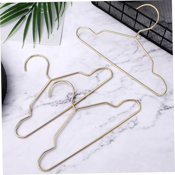ORFOFE 10pcs Mini Metal Hangers for Pet Apparel Sturdy Hangers for Cats and Dogs Space-Saving Clothing Drying Rack Durable Non-Slip Design for Pet Shop Supplies