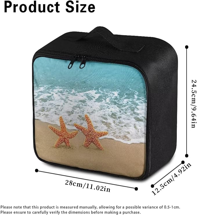 Rnyleeg First Aid Kit Bag for Car First Aid Kit for Home Travel Medicine Pouch Organizer Holiday Emergency Medical Kit Beach Starfish Print