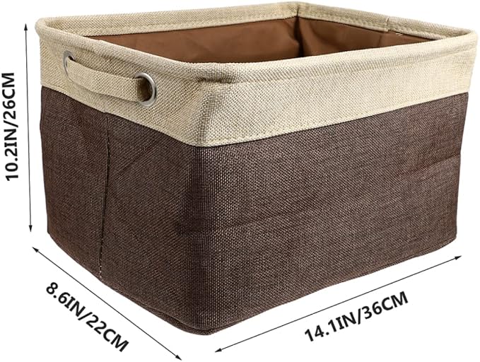 ABOOFAN Storage Basket for Dog Toys Stylish Organizer for Household Sundries Breathable Design for Playroom and Living Room Decor