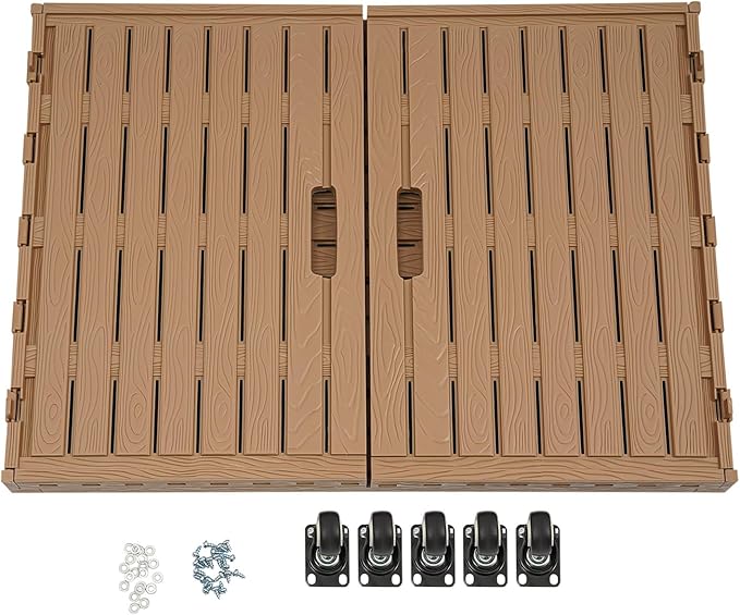 Foldable Rolling Crate with Wheels | 5 Universal Wheels 440.92 lbs Load Capacity Moving Storage Bin Cart for Shopping Travel Home Office Garage 82x60x46cm