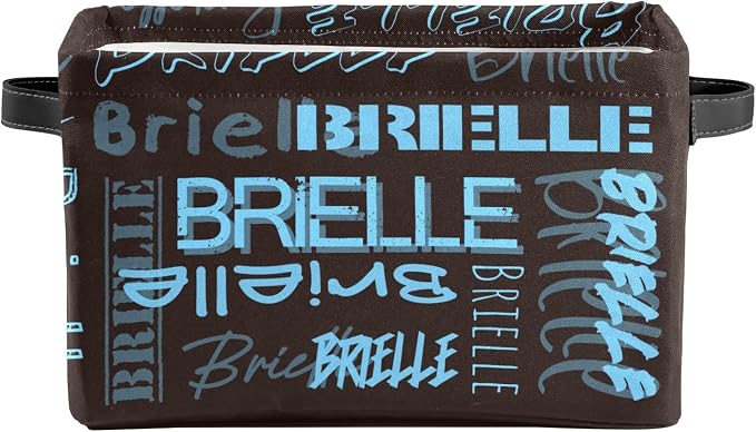 Personalized Storage Bins with Name Custom Kids Storage Basket Cubes Organizer with Handles for Organizing Boys and Girls Toys Shelf Closet Nursery Baskets Boxes, 1 Pack