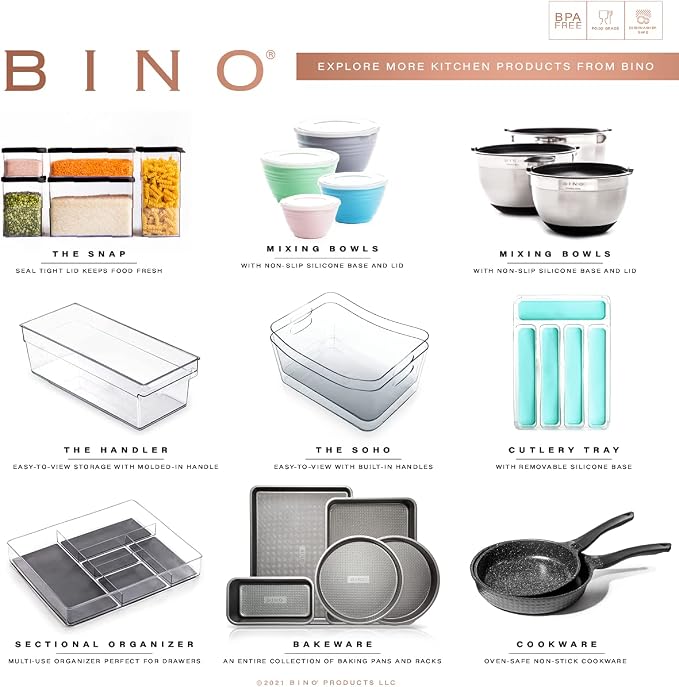 Bino 4-Piece Drawer Bin Set | THE MODULAR | Bathroom & Desk Drawer Organizer Bins - Large
