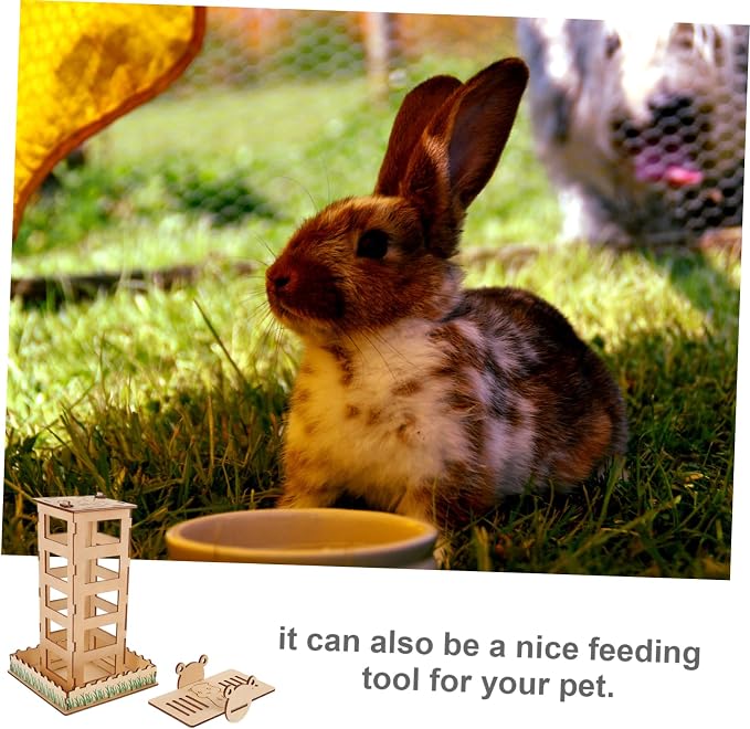 balacoo Feeder Pet Feeding Holder Storage Rack for Bunny Supplies Portable Design for Easy Cleaning and Installation Smooth Space-Saving Hay Rack for Cage