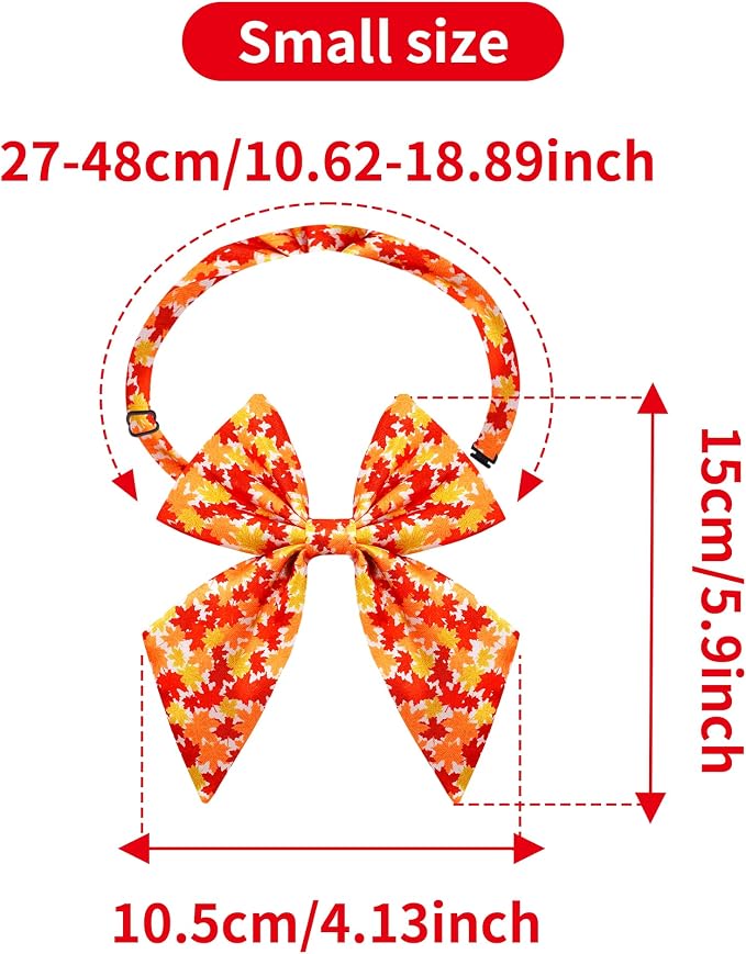 PET SHOW 10 Pack Fall Sailor Dog Bowties for Small Dogs