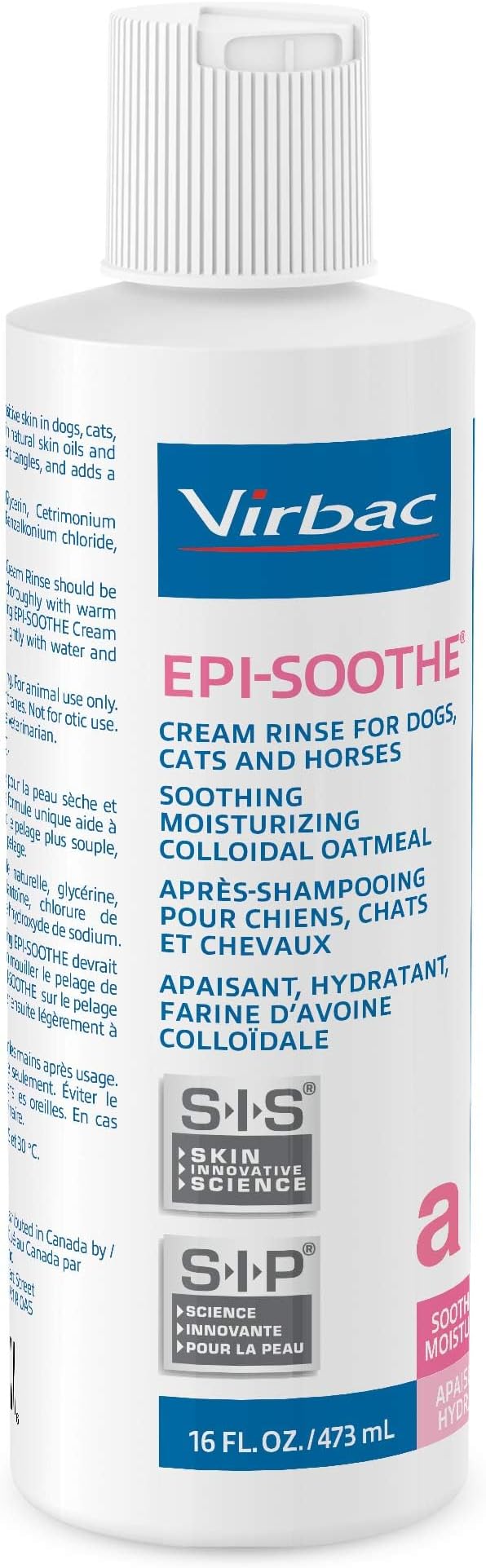 Virbac EPI-SOOTHE® Cream Rinse | Pet Conditioner For Dogs, Cats & Horses (16 oz) - For Dry and Sensitive Skin