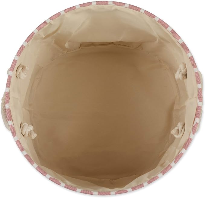 Bone Dry Pet Storage Collection Lattice Paw Print, Rose, Small Round