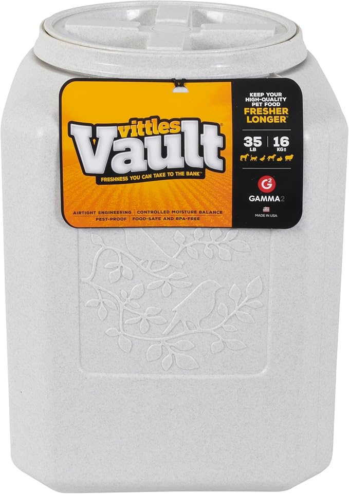 Vittles Vault Vittles Vault Bird Seed Storage Container, Up to 35 Pounds | For Dry Pet Food, Made in USA, Without Scoop