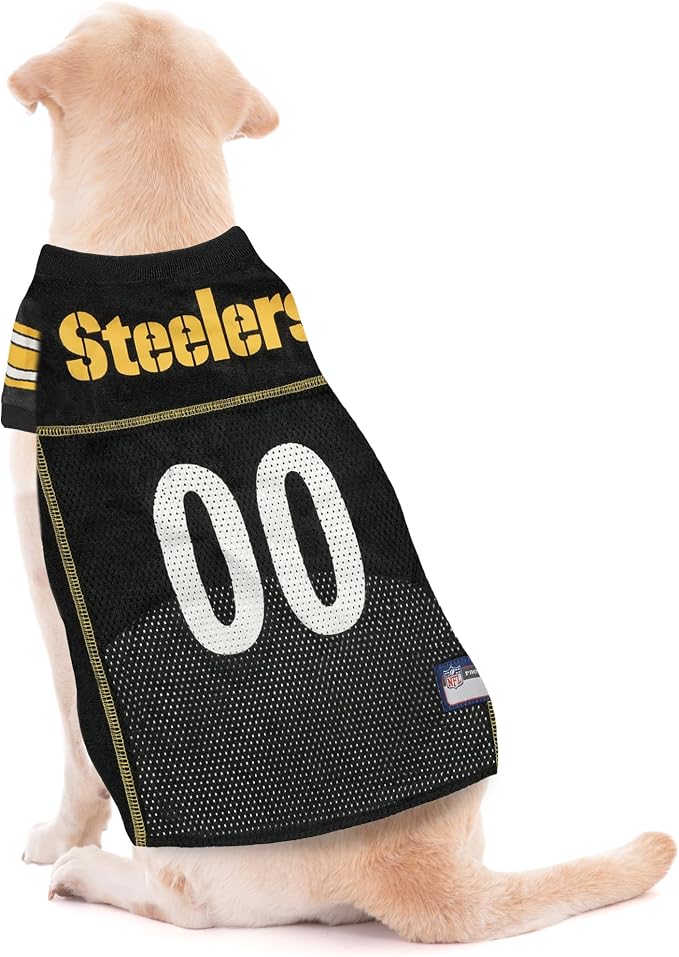 Pets First NFL Pittsburgh Steelers Dog Jersey, Size X-Large, Football Shirt Costume for Pet, Dog Sports T-Shirt, NFL Team Clothing for Cats, Licensed Pet Apparel Available in 7 Sizes and 32 Teams