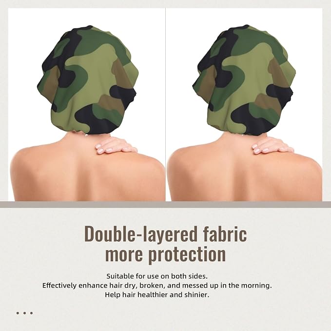 Adjustable Silk Satin Night Cap Women's Men's Sleep Cap