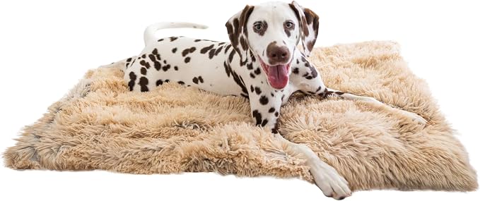 Best Friends by Sheri Dog Blanket, Shag Faux Fur, Taupe, 30" x 40" | Ultra Soft Throw for Pets, Sense of Security & Warmth, Lightweight Bed Cover, Machine Washable, Cats & Small-Medium Dogs