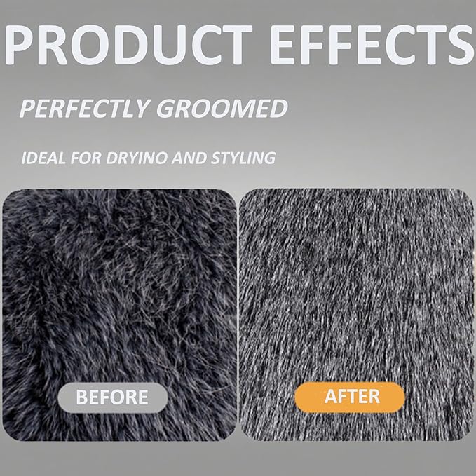 3-in-1 Self-Cleaning Steamy Pet Brush for Dogs & Cats, Fresh Fur Shower Brush That Removes Loose Hair, Reduces Shedding, Grooming Tool for Long & Short Hair, Wet or Dry Use (White)