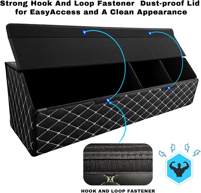 Car Trunk Organizer For GS 350 -Custom Fit,Leather Large Capacity Trunk Organizer,4-Layer Cover,Diamond Quilted Pattern All-Season Use For GS 350 2013-2020