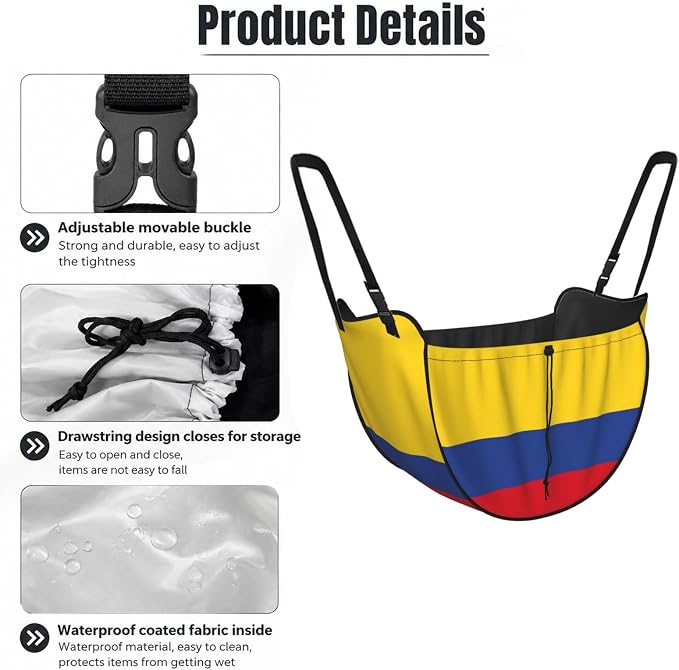Flag of Colombia Car Seat Organizer-Backseat Storage Bag for Travel | Waterproof Durable. Holds Snacks Gear Essentials. Fits Most Cars.