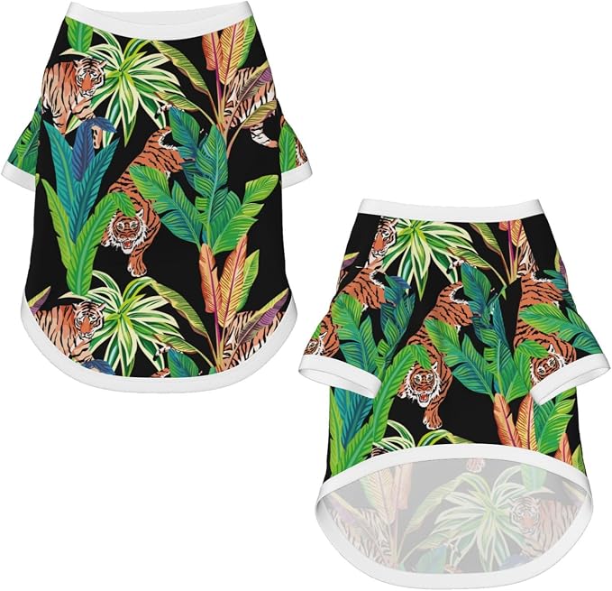 Ferocious Tiger Dog Shirt Pet Cotton T-Shirt Breathable Dog Clothes