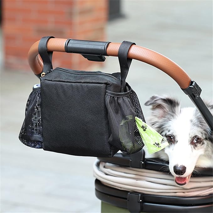 Durability Hanging Basket Large Capacity Pet Strollers Hanging Basket Bag for Dog Walking and Outdoor Activities Wear Pet Accessory
