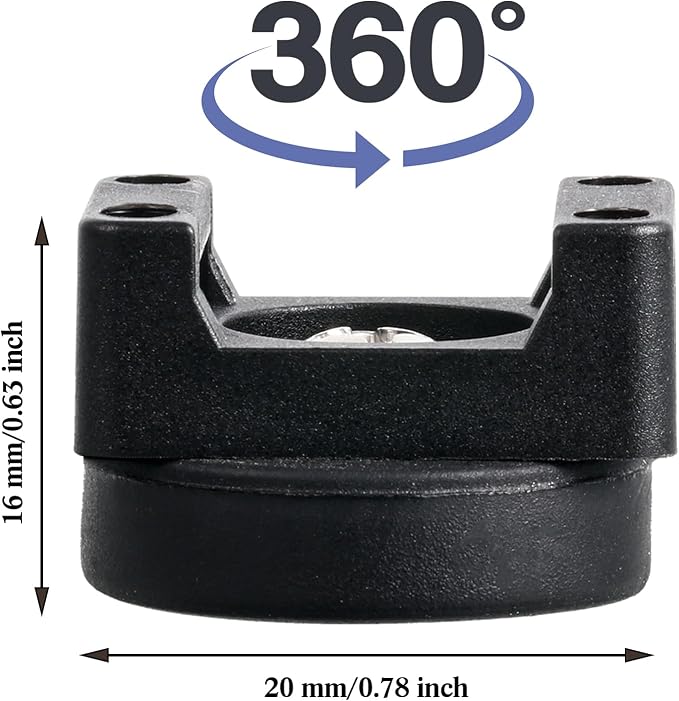 Yookeer 50 Pcs Magnetic Zip Tie Mount Cable Clips Black,22 Mm | Multipurpose Cable Clips Wire holder for Electrical Wiring, Magnet Base for Metal Surfaces, Without Drilling, Reusable