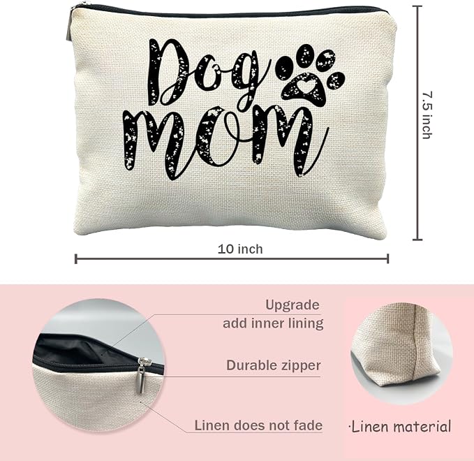 dog mom gifts，makeup bag，dog mom gifts for women，dog lovers gifts for women，Cosmetic Bag，gifts for dog lovers women