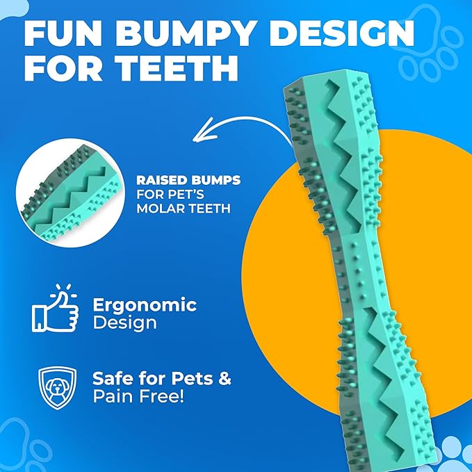 Dog Toothbrush Kit with Dental Chew Toy – 4-Pack Silicone Finger Toothbrushes + Travel Cases – Pet Dental Care for Dogs & Cats, Dog Teeth Cleaning, Plaque & Tartar Control, Fresh Breath + QR Guide