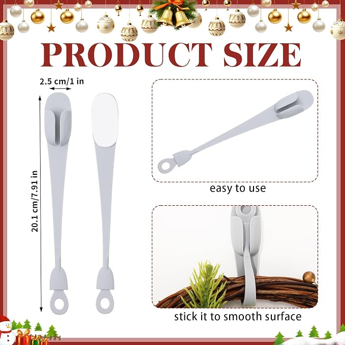 12 Pcs Cord Bundlers Organizer for Appliances, Gray | Self Adhesive Kitchen Sticky Silicone Holder Organizer for Air Fryer, Toaster, Home Decorations Accessories