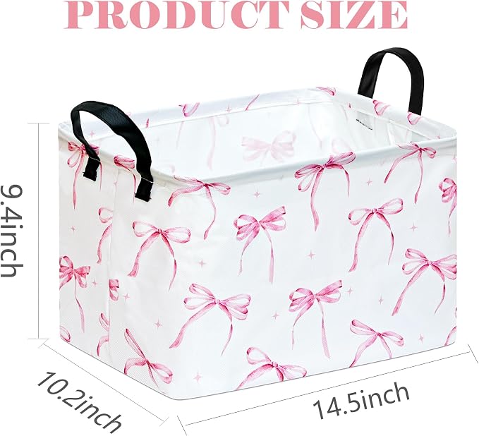 Storage Basket Home Shelf Basket Clothes Laundry Hamper | Rectangle Organizer Box Nursery Bin Gift Laundry Basket with Handles for Home