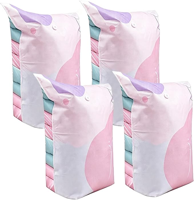 Vacuum Storage Bags Design for Quilt and Clothes Bedding Organizers for Closet Moving Dorm Clothes Storage Bags