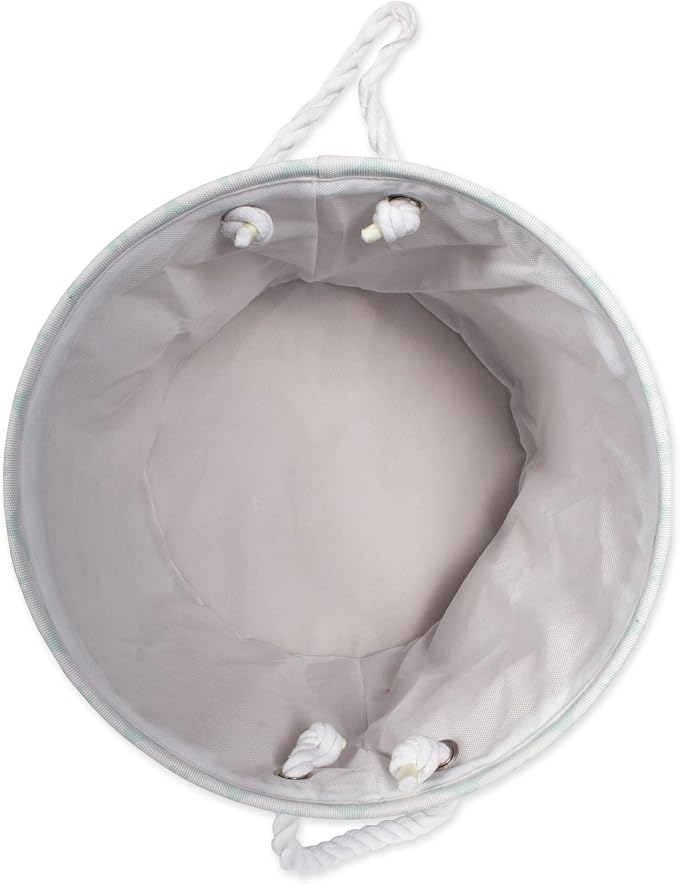 Bone Dry Pet Storage Collection Lattice Paw Print, Small Round, White/Gray