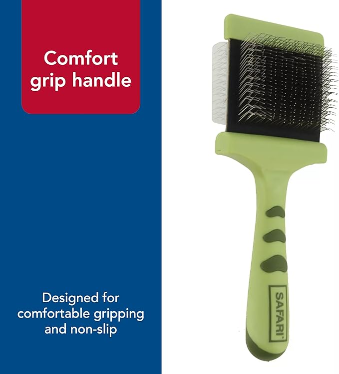 Coastal Pet Safari Dog Flexible Slicker Brush - Dog Brush for Shedding - Undercoat Rake & Grooming Tools for Small & Medium Pets - Medium