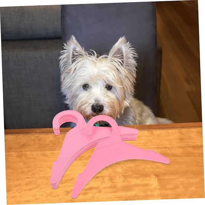 BESPORTBLE 10pcs Pet Clothes Hangers Dog Apparel Organizers for Small Dogs Cats Non- Plastic Garment Rack Space-Saving Design for Pet Clothing Storage
