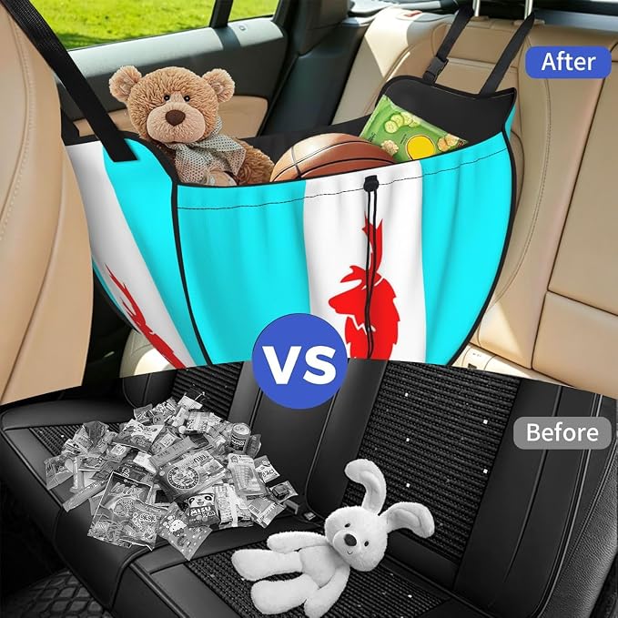 Flag of Koryak Okrug Car Seat Organizer-Backseat Storage Bag for Travel | Waterproof Durable. Holds Snacks Gear Essentials. Fits Most Cars.