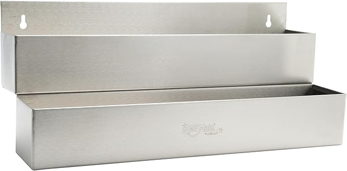 Winco Double Speed Rail, 22-Inch, Stainless Steel | Holds up to 24 bottles, Foodservice