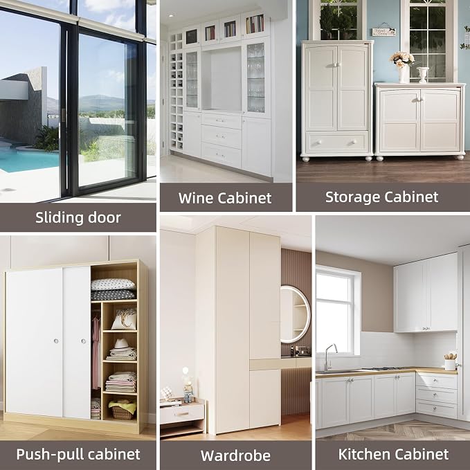 Cabinet Magnets Stick On Jiayi 4 Pack 30 LB Ultra Thin Invisible Magnetic Door Catch No Drill, Dual Magnet Door Closer Latch, Heavy Duty Strong Door Drawer Magnet for Kitchen Wardrobe Closet Closure