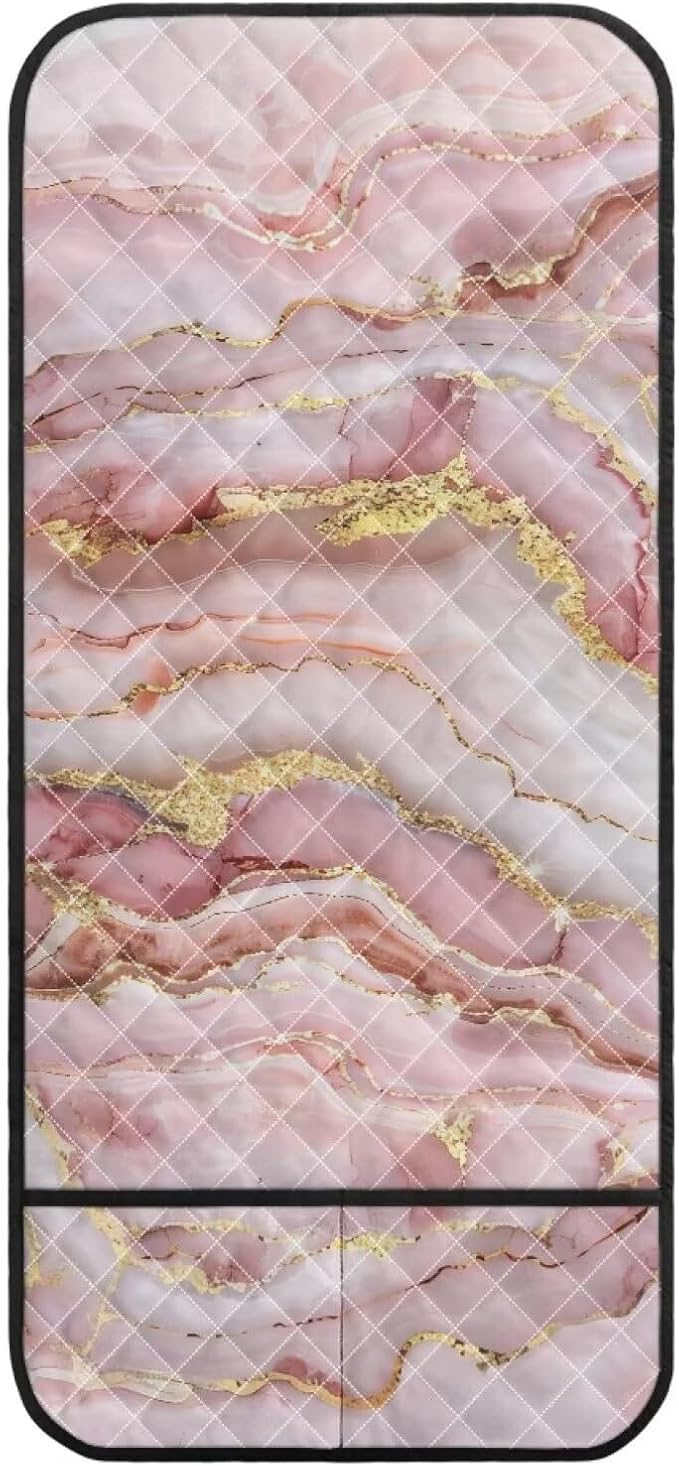 Pink Marble Sofa Arm Rest Covers Couch Arm Covers Stretch Armchair Cover Anti-Stain Sofa Slipcover Office Chair Armrest Protector for Armchair Furniture Protector