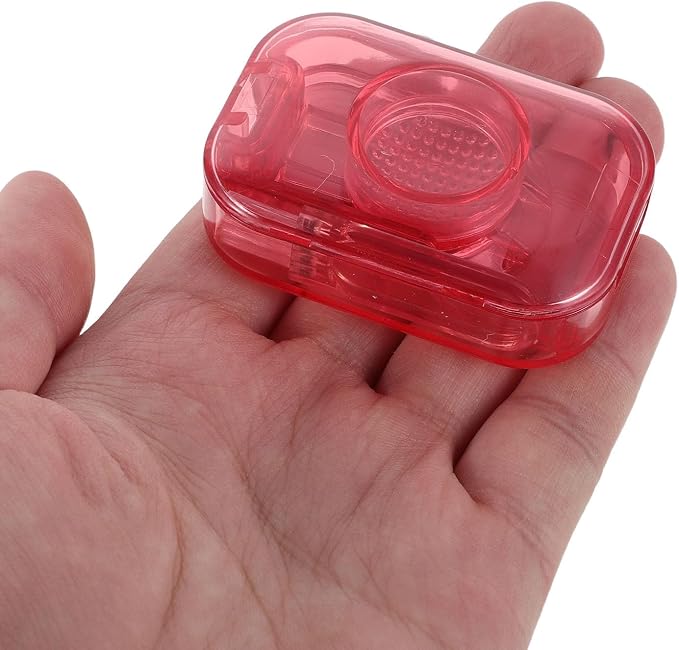 Pill Medicine 2pcs Pets Cutter and Organizer Small for Portable with Multiple Compartments, Plastic Tablet Splitter and Grinder, Hygienic Medication Dispenser for Travel and