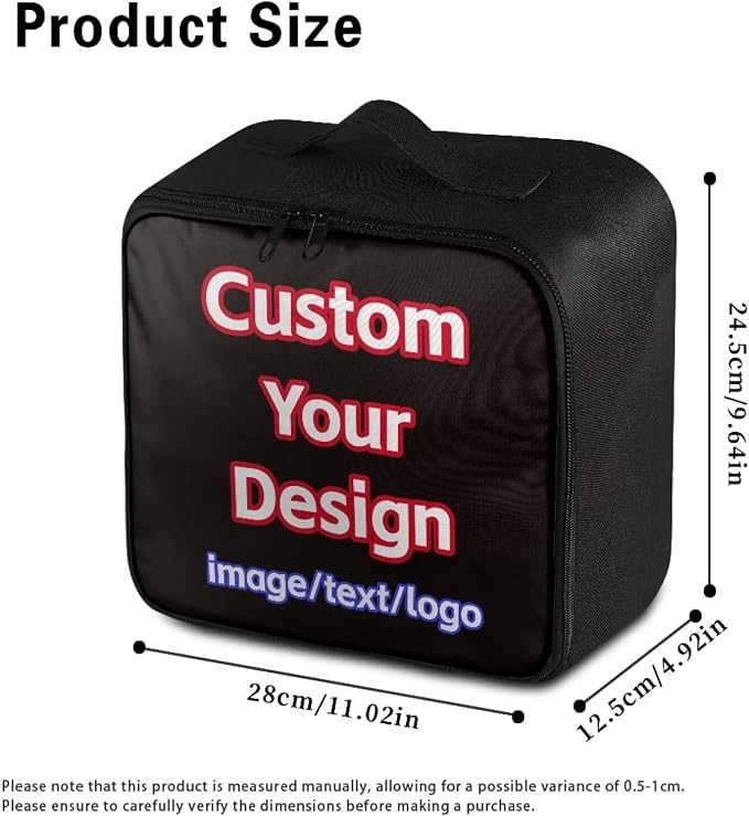 Rnyleeg Custom First Aid Kit Organizer Personalized Pet First Aid Bag Empty Large Capacity Medical Supply Bag Customized Your Photo or Text or Logo