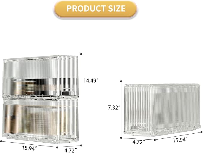 KHNR Slim 2 Tier Kitchen Spice Rack Shelf Organizer with Wheels, Narrow Gap Storage Cabinet for Bottles, Cans & Seasoning Jars, Food Grade PET, Perfect for Refrigerator Side or Pantry, Clear White