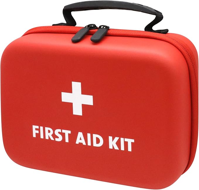 Faylapa Travel First Aid Pouch, Empty First Aid Bag, 9x7x3 inches Portable Outdoor First Aid Medical Storage Organizer Bag for Travel, Boat, Office, Sports, Hiking, Outdoor(Bag Only)
