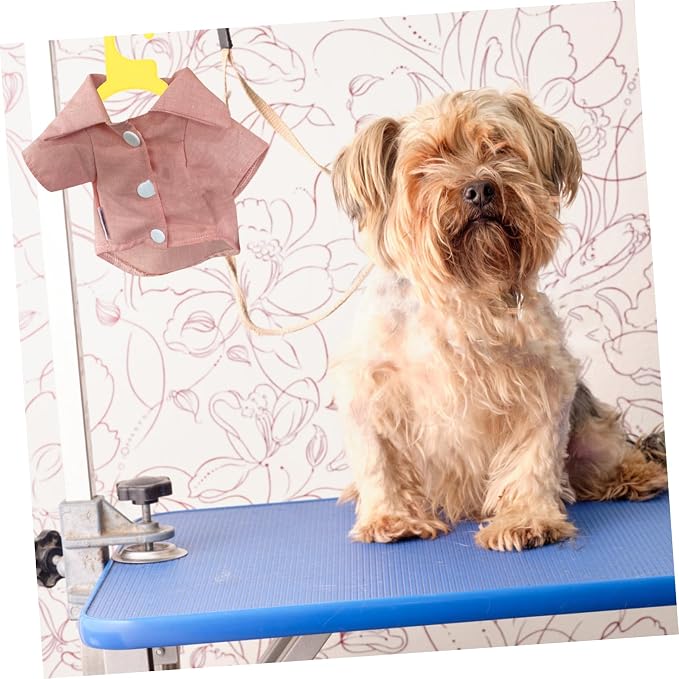 Toyvian 10pcs Dog and Cat Clothing Hangers Plastic Pet Apparel Racks for Organizing and Hanging Pet Clothes Small Yellow for Neat and Tidy