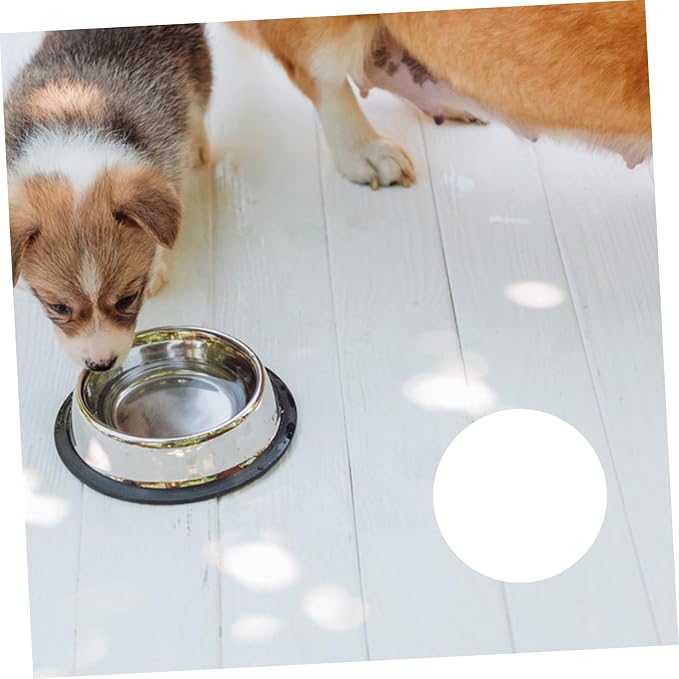 HOMSFOU Wooden Dog Treat Container Box with Airtight Lid and Double Jars, Pet Food Storage Organizer for Household Use, White Crate Suitable for Dog Snacks and Biscuits
