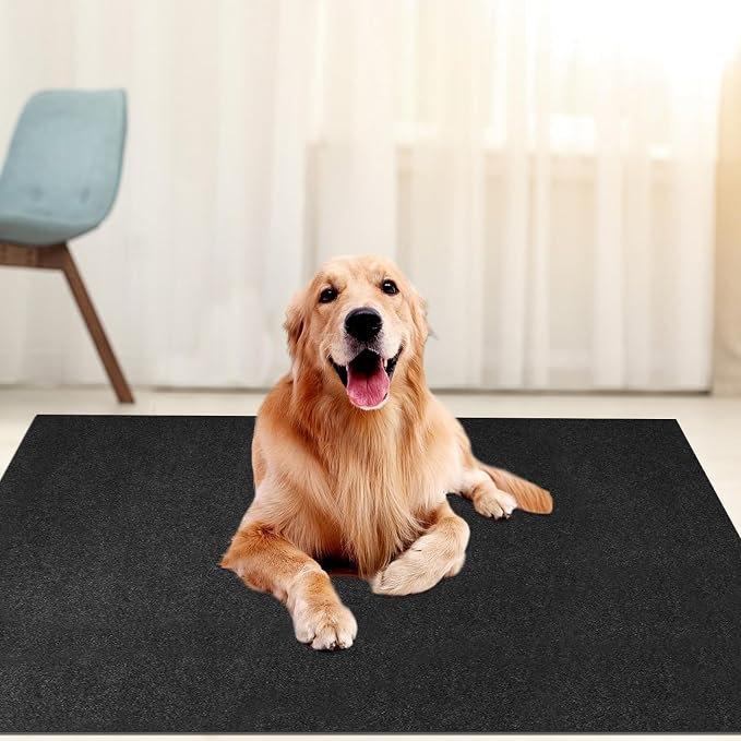Dog Playpen Mat, Dog Crate Pad Liner for Kennel Training Under Pet Cage Mat Absorbs Waterproof Non-Slip Reusable Puppy Pad to Protect Floors, 29"×48"