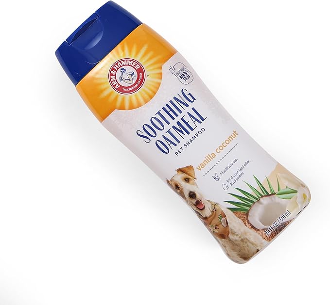 Arm & Hammer for Pets Soothing Oatmeal Pet Shampoo Moisturizing Dog Shampoo with Gentle Cleansing Formula Vanilla Coconut, 20 Ounces - Shampoo for Pets (Pack of 6)