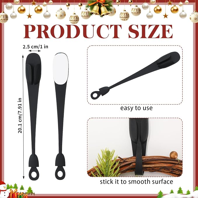 12 Pcs Cord Bundlers Organizer for Appliances, Black | Self Adhesive Kitchen Sticky Silicone Holder Organizer for Air Fryer, Toaster, Home Decorations Accessories