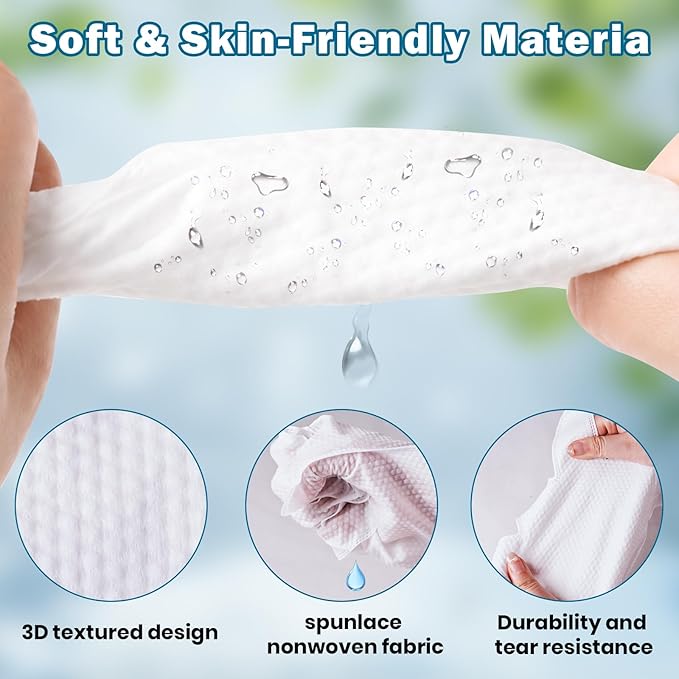 96Pcs Bulk Hypoallergenic Pet Glove Wipes for Dogs & Cats | Thick Grooming Gloves to Deodorize & Hydrate for Paws, Face, Ears & Butt, Family Daily Care & Travel