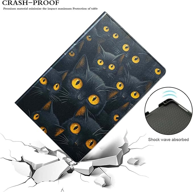 for Samsung Galaxy Tab S9 11" 2023(SM-X710/X716B/X718U) Tablet Case,Premium Leather Folio Stand Auto Wake/Sleep,Multiple Viewing Stand,Cute Kittens