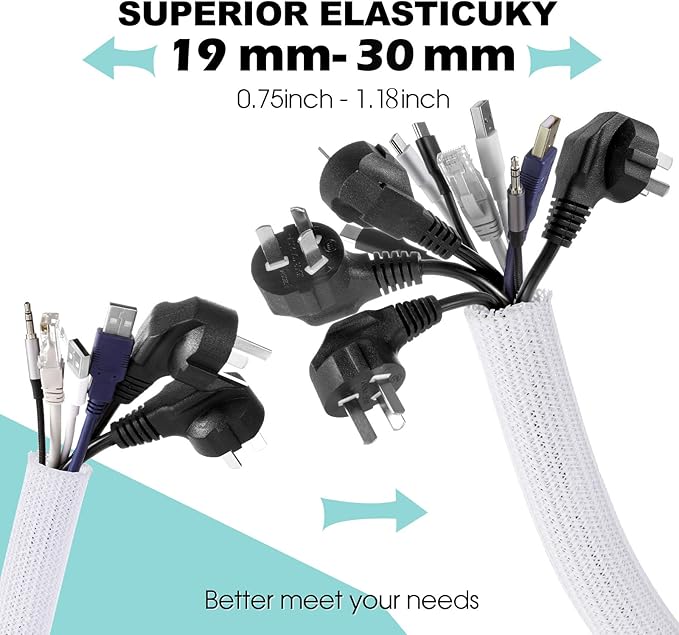 Cable Sleeve and Hooks for Outdoor String Lights Clips